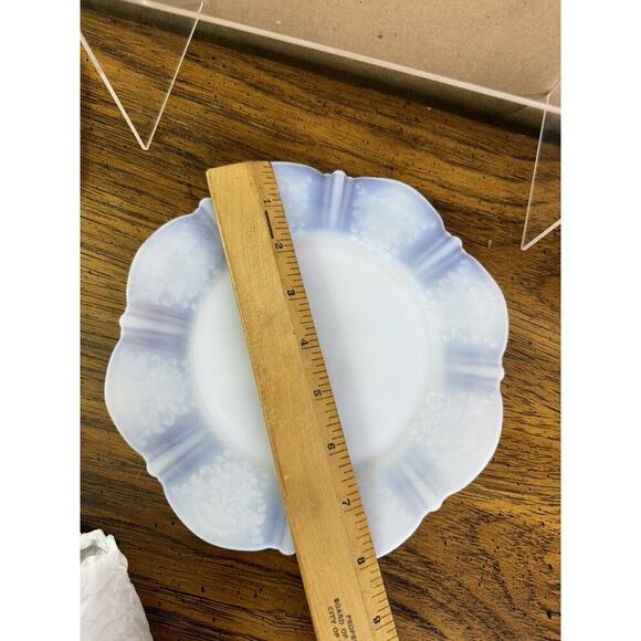 Vintage Macbeth Evans SALAD PLATE American Sweetheart Monax‎ Thin Glass - Picture 8 of 8